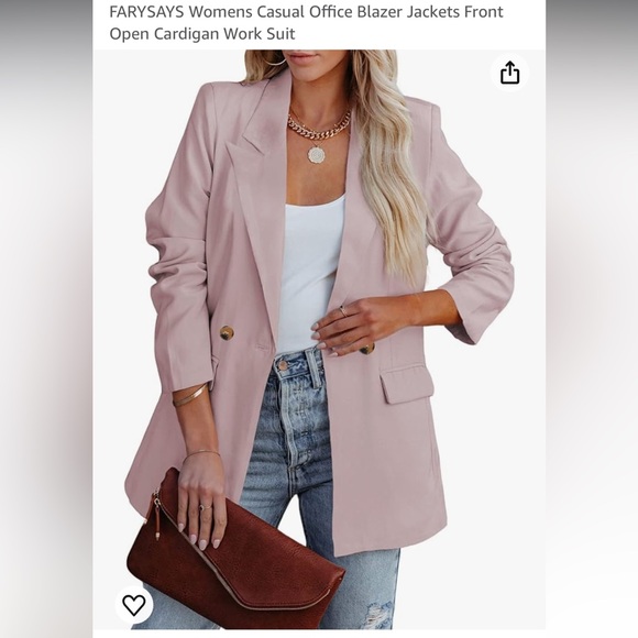 FARYSAYS Womens Casual Office Blazer Work Suit. Size M. (From Amazon, New) - Picture 12 of 12